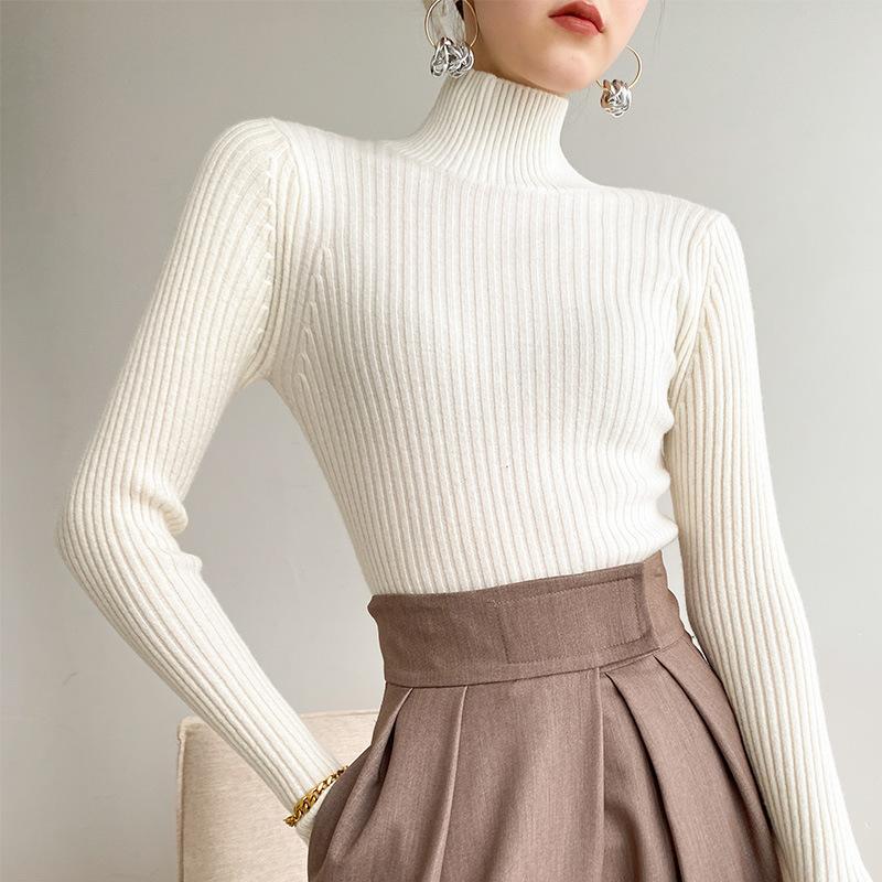Autumn and winter semi-turtleneck women s long-sleeved slim-fit knitted sweater women s solid-color striped bottoming shirt, top, thin inside S
Autumn and winter semi-turtleneck women s long-sleeved slim-fit knitted sweater women s solid-color striped bottoming shirt, top, thin inside S