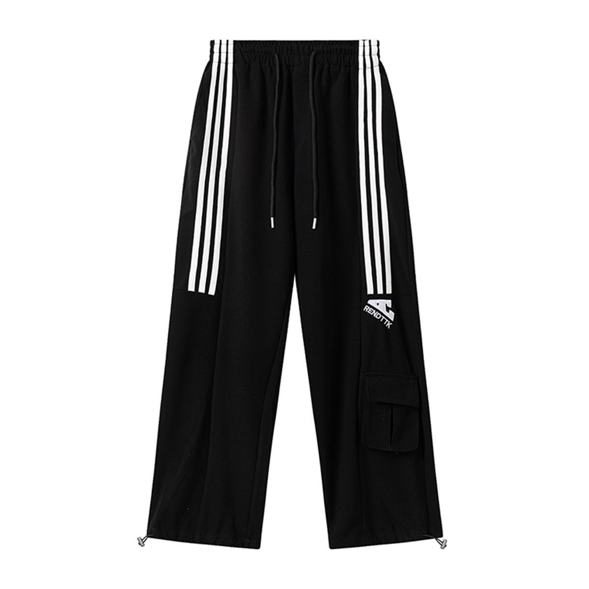 Прямые спортивные штаны в стиле ретро с тремя полосками в стиле хип-хоп унисекс XXXL чёрный
Прямые спортивные штаны в стиле ретро с тремя полосками в стиле хип-хоп унисекс XXXL чёрный