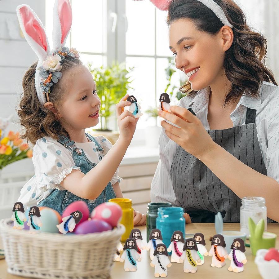 80 Pcs Easter Mini Jesus Figures Jesus Loves You Little Jesus Figure with Sash Rubber Tiny Jesus Toys to Hide and Seek Christia United States
80 Pcs Easter Mini Jesus Figures Jesus Loves You Little Jesus Figure with Sash Rubber Tiny Jesus Toys to Hide and Seek Christia United States
