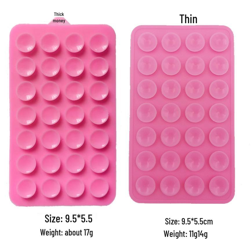 28-Piece Double-Sided Silicone Phone Holder with Anti-Slip Suction Cups 28-piece Double-sided Suction, Thin: 11g рожевий
28-Piece Double-Sided Silicone Phone Holder with Anti-Slip Suction Cups 28-piece Double-sided Suction, Thin: 11g рожевий