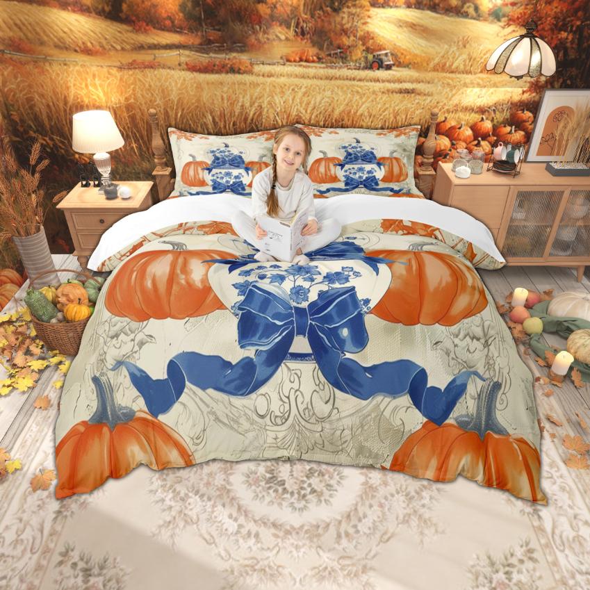 Homewish Fall Pumpkin Duvet Cover Set Thanksgiving Harvest Bedding Set Traditional Chinese China Quilt Cover Set EU Single(135*200cm)3pcs
Homewish Fall Pumpkin Duvet Cover Set Thanksgiving Harvest Bedding Set Traditional Chinese China Quilt Cover Set EU Single(135*200cm)3pcs