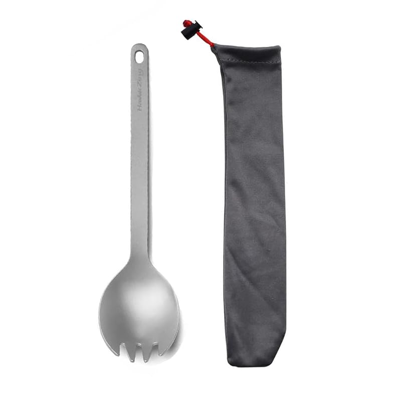 Hawk Zing titanium cooking utensils Integrated type super lightweight durability cooking utensils spoon fork knife porridge outdoor camp picnic
Hawk Zing titanium cooking utensils Integrated type super lightweight durability cooking utensils spoon fork knife porridge outdoor camp picnic