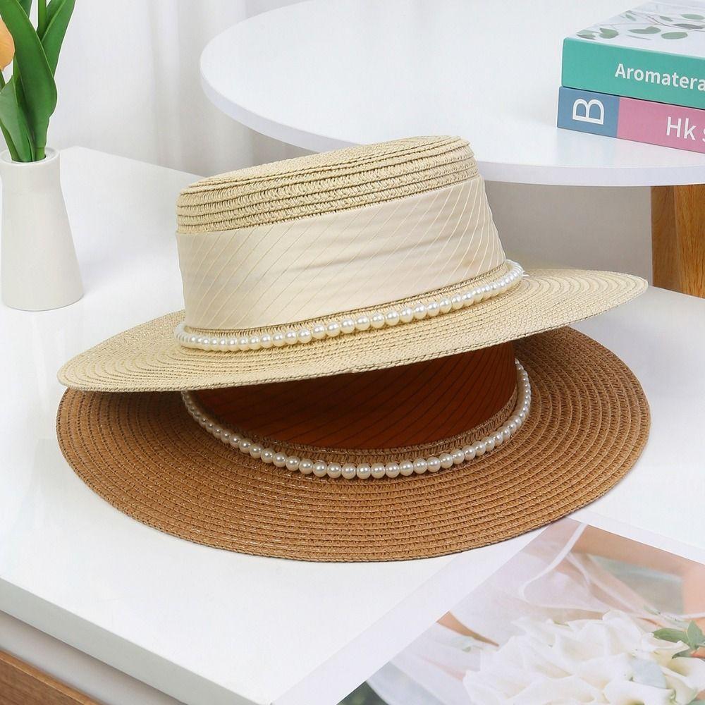 Straw Weaving Wide Brim Straw Hat Pearl Chain Women s Fisherman Hat Weave Bucket Hat Holiday чорний
Straw Weaving Wide Brim Straw Hat Pearl Chain Women s Fisherman Hat Weave Bucket Hat Holiday чорний