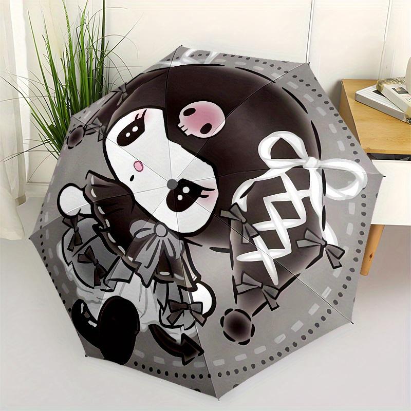 Kuromi Automatic Folding Umbrella-Simple 8-Rib Design, Bright Cartoon Pattern, Durable Iron Frame, Suitable For Travel, Outdoor, Beach-Cute
Kuromi Automatic Folding Umbrella-Simple 8-Rib Design, Bright Cartoon Pattern, Durable Iron Frame, Suitable For Travel, Outdoor, Beach-Cute