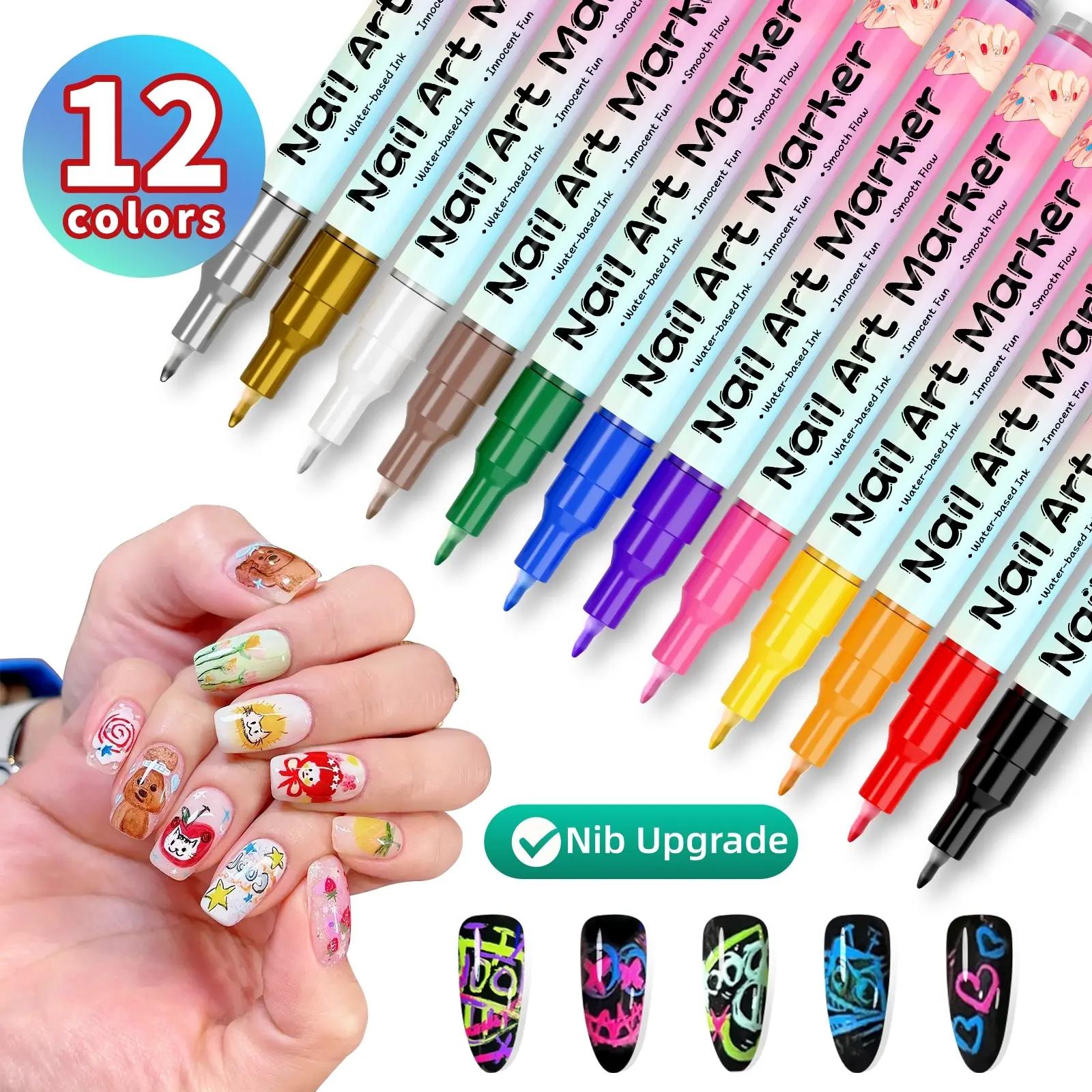 12-Color 3D Nail Art Pen Set, Dotting/Drawing/Liner/Graffiti Functions, DIY Manicure Tool, Valentine s Gift #GLOBAL PICKS As illustrated
12-Color 3D Nail Art Pen Set, Dotting/Drawing/Liner/Graffiti Functions, DIY Manicure Tool, Valentine s Gift #GLOBAL PICKS As illustrated