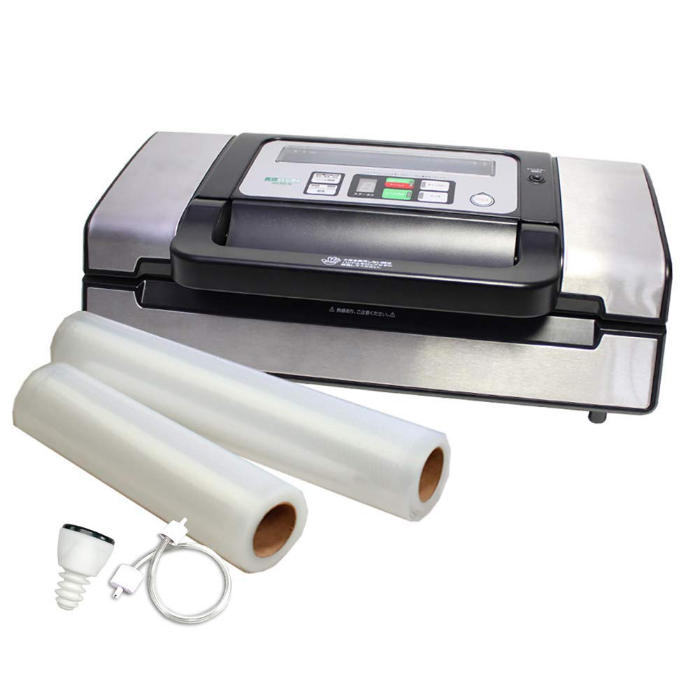 Home Vacuum Packing Machine Food Sealer Vacuum Pack PREMIUM Premium Simple Set 1 large and 1 small sample 1 bottle and 1 canister (includes roll, срібний
Home Vacuum Packing Machine Food Sealer Vacuum Pack PREMIUM Premium Simple Set 1 large and 1 small sample 1 bottle and 1 canister (includes roll, срібний