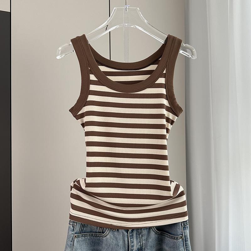 Black White Striped Cami Tank Top Modal Cotton Inner Wear For Suits Versatile Everyday Stretchy Slim Base Layer Soft Fabric Inner And Outer Wear Top 2XL
Black White Striped Cami Tank Top Modal Cotton Inner Wear For Suits Versatile Everyday Stretchy Slim Base Layer Soft Fabric Inner And Outer Wear Top 2XL