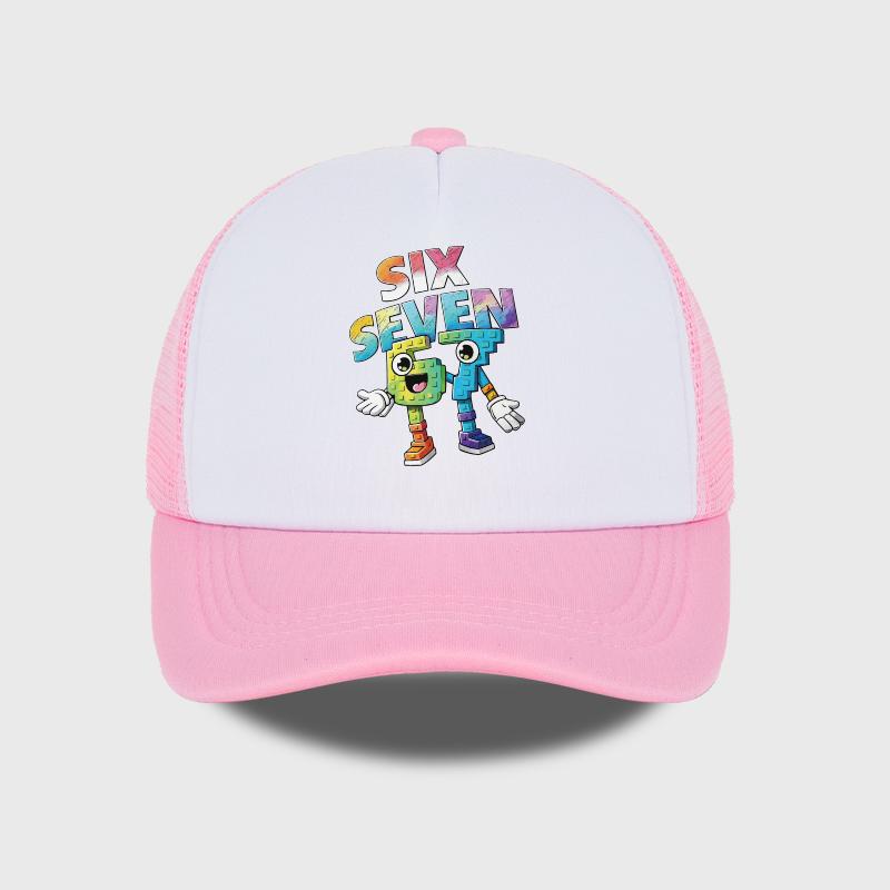 Six Seven Cartoon Number Print Sponge Mesh Cap – Unisex Colorful Building Block Mesh Baseball Cap – Adjustable, Breathable Sun H
Six Seven Cartoon Number Print Sponge Mesh Cap – Unisex Colorful Building Block Mesh Baseball Cap – Adjustable, Breathable Sun H