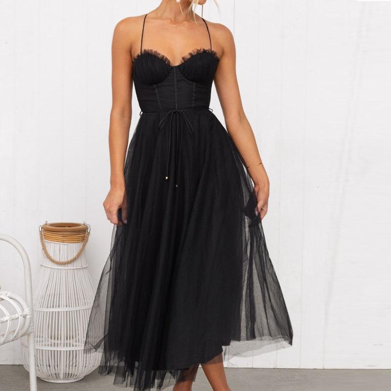 Женские платья Сетчатое вечернее платье на тонких бретельках Вечернее платье XL чёрный
Женские платья Сетчатое вечернее платье на тонких бретельках Вечернее платье XL чёрный