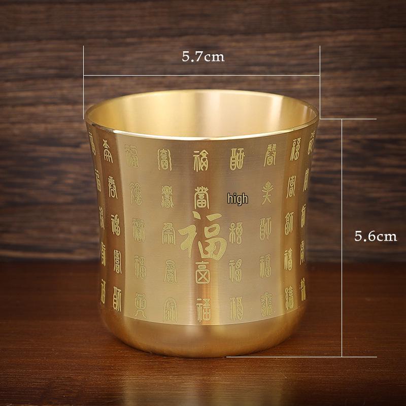 High-Grade Copper Wine Cup: Dragon & Phoenix Engraved for Auspicious Fortune
High-Grade Copper Wine Cup: Dragon & Phoenix Engraved for Auspicious Fortune