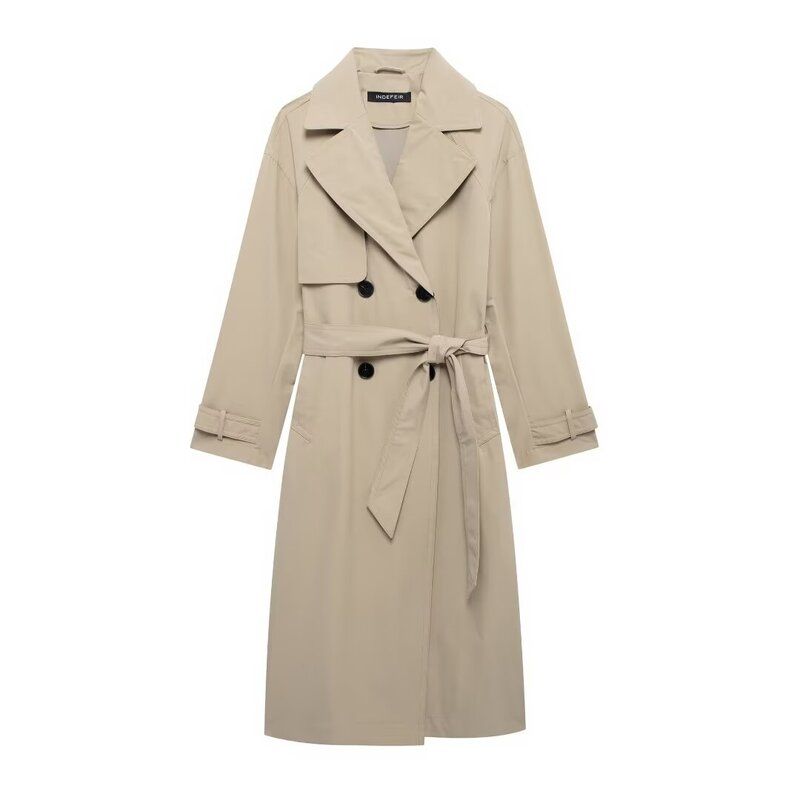 Fashion Style 2024 Autumn New Women s Clothing Versatile with Belt Long Sleeves Lapel Midi Skirt Trench Coat 8073251 Khaki XS
Fashion Style 2024 Autumn New Women s Clothing Versatile with Belt Long Sleeves Lapel Midi Skirt Trench Coat 8073251 Khaki XS