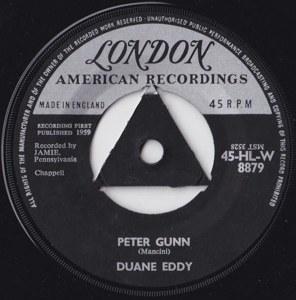 7inch Record DUANE EDDY - Peter Gunn 45HLW8879 LONDON 1959 UK Rock Used
7inch Record DUANE EDDY - Peter Gunn 45HLW8879 LONDON 1959 UK Rock Used