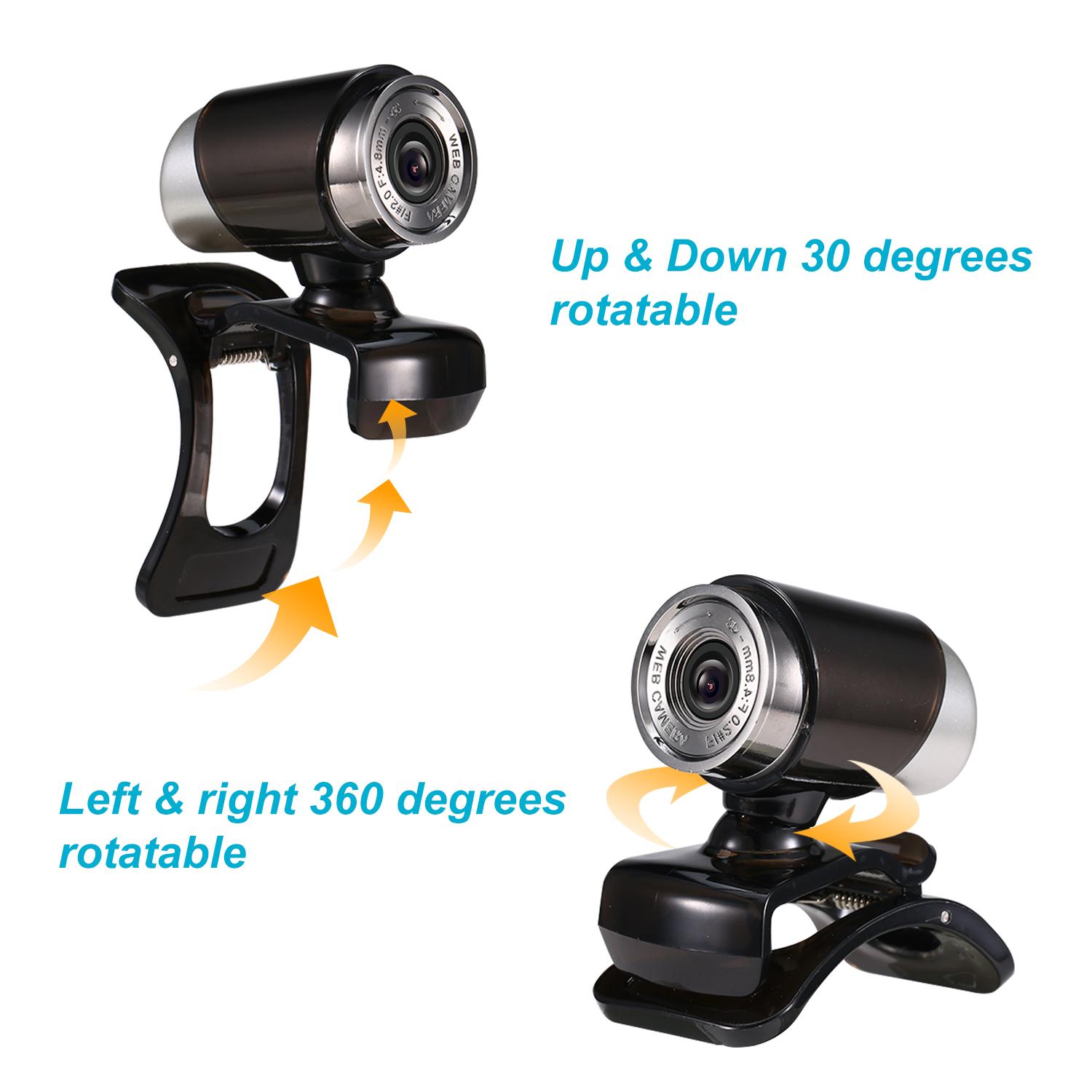 480P Webcam Live Streaming Webcam 360 Degree Rotatable USB Web Camera for PC Laptop Clip On Webcam for Video Conference чорний
480P Webcam Live Streaming Webcam 360 Degree Rotatable USB Web Camera for PC Laptop Clip On Webcam for Video Conference чорний