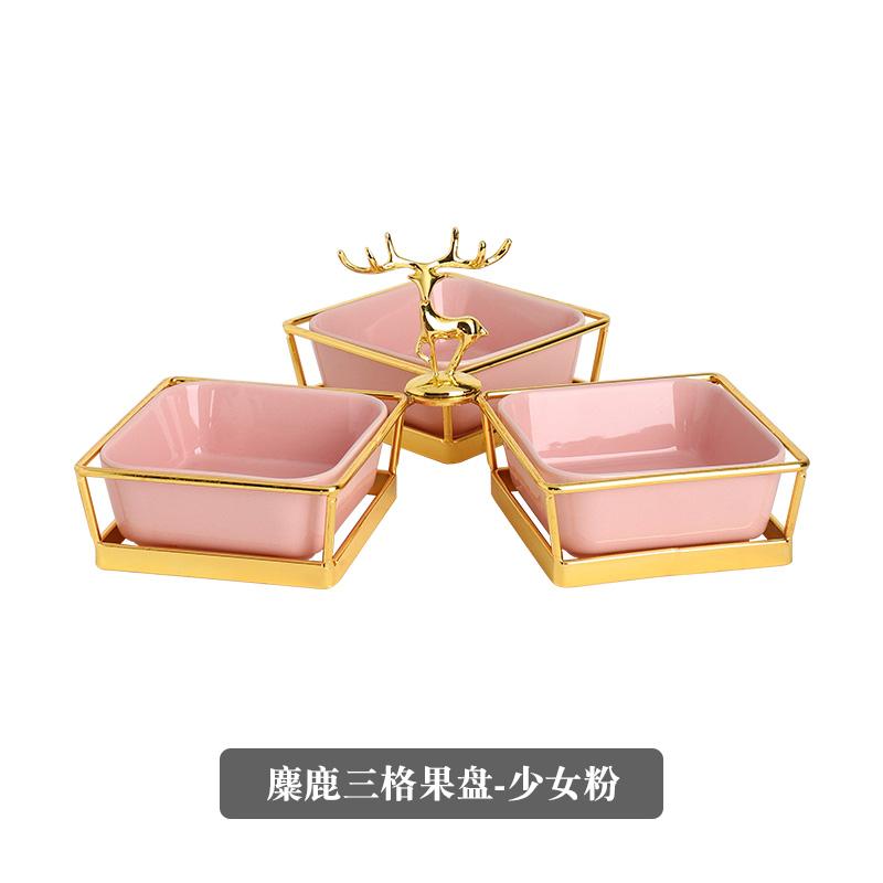 Northern Europe Ceramics Snacks Platter Green White Pink Elk Three Grid Snack Bowl Home Dried Fruit Plate Decorative Tableware рожевий
Northern Europe Ceramics Snacks Platter Green White Pink Elk Three Grid Snack Bowl Home Dried Fruit Plate Decorative Tableware рожевий