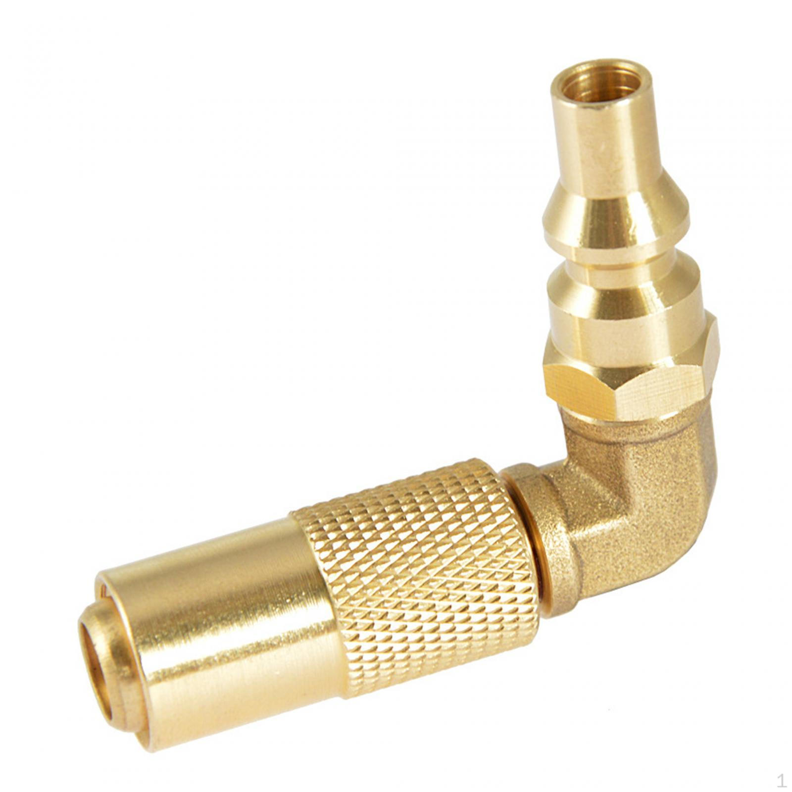 1/4 inch, RV Quick Connect Elbow Adapter, Conversion Fitting, Propane 90 Degree
1/4 inch, RV Quick Connect Elbow Adapter, Conversion Fitting, Propane 90 Degree