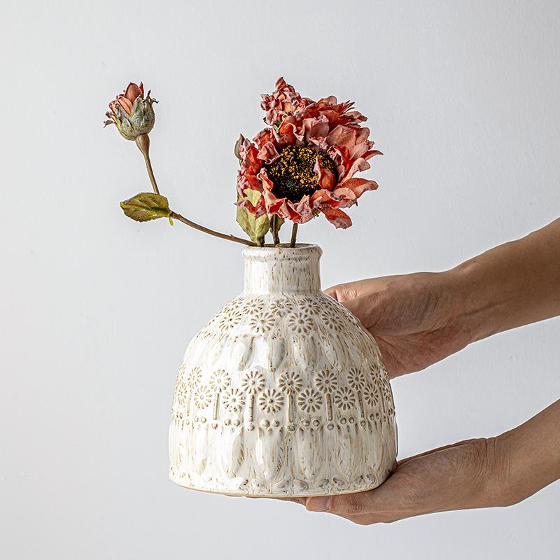 Vintage Dandelion Ceramic Vase - Narrow Neck Flower Pot, Rustic Home Decor Ornament for Living Room & Housewarming
Vintage Dandelion Ceramic Vase - Narrow Neck Flower Pot, Rustic Home Decor Ornament for Living Room & Housewarming