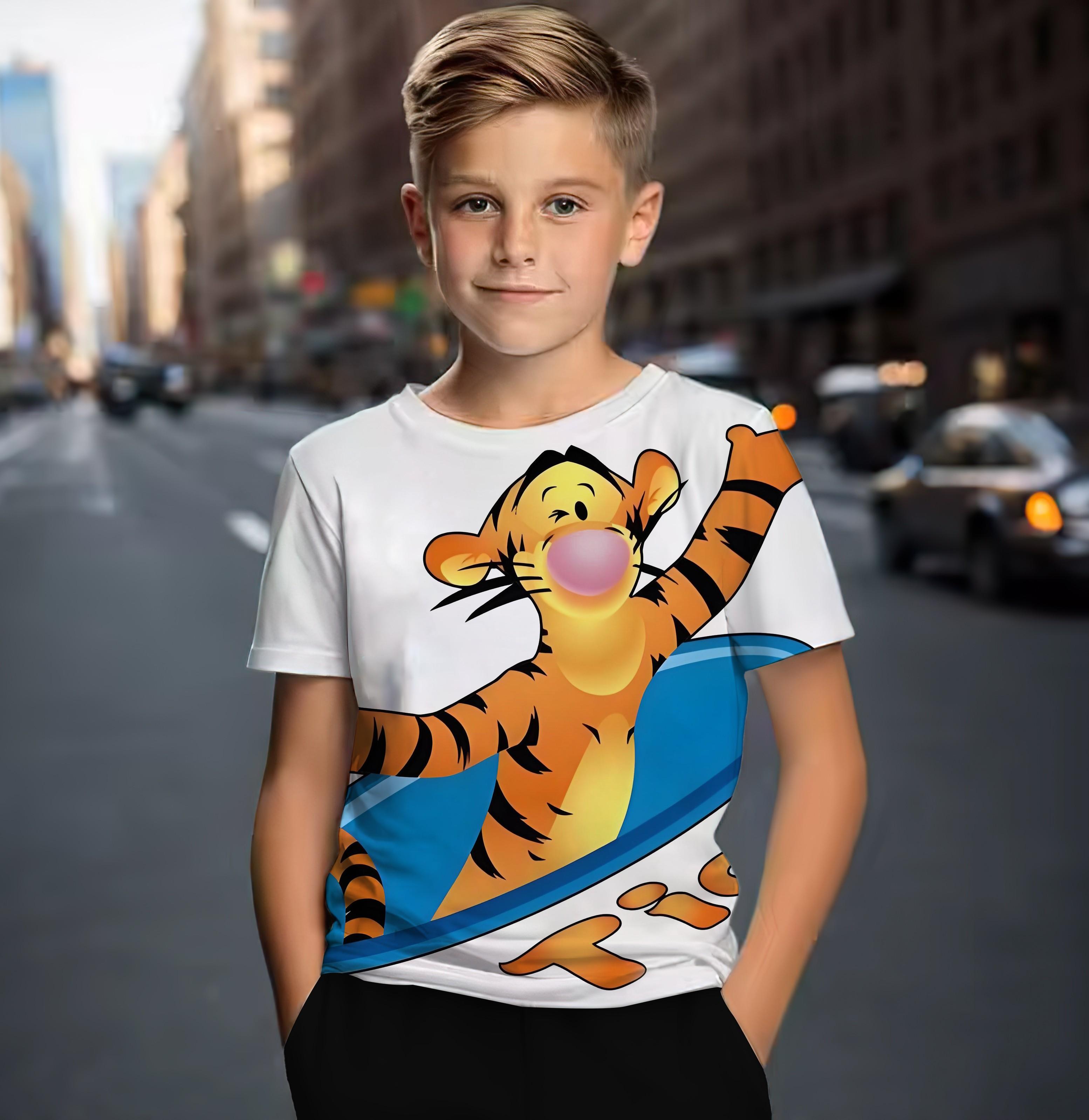 Summer Fashion New T-shirt Cartoon Printed Children s Street Comfortable T-shirt Cute Boys and Girls Short Sleeve Top 160
Summer Fashion New T-shirt Cartoon Printed Children s Street Comfortable T-shirt Cute Boys and Girls Short Sleeve Top 160