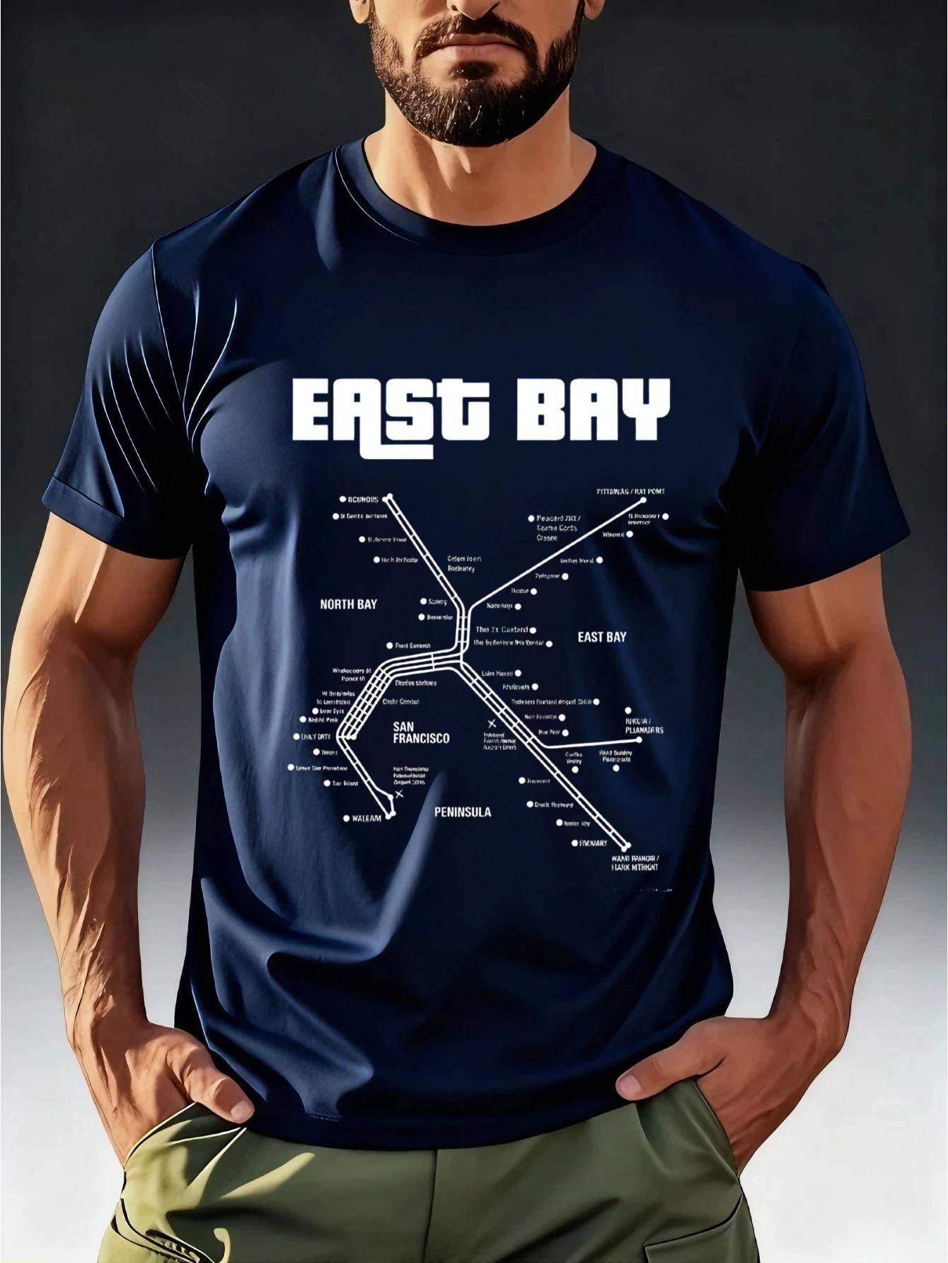 Men s Graphic T-Shirt with East Bay Subway Map Print M
Men s Graphic T-Shirt with East Bay Subway Map Print M