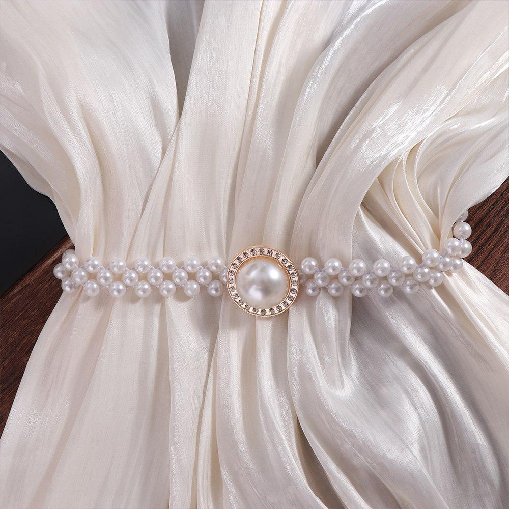 Waist Chain Pearl Belt Korean Style Waist Belt Sweet Women Waistband Ladies білий
Waist Chain Pearl Belt Korean Style Waist Belt Sweet Women Waistband Ladies білий