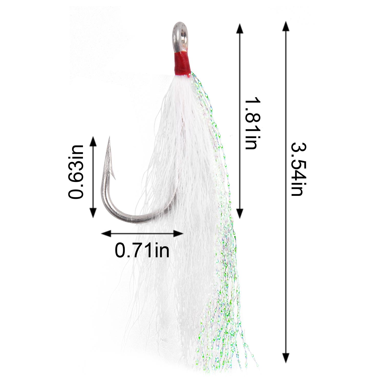 5Pcs Bucktail Teasers Fishing Hooks Stainless Steel Hook And Fishing Plugs Lures Buck Tail Jig Lures Rig For Catfish Bass Quality
5Pcs Bucktail Teasers Fishing Hooks Stainless Steel Hook And Fishing Plugs Lures Buck Tail Jig Lures Rig For Catfish Bass Quality