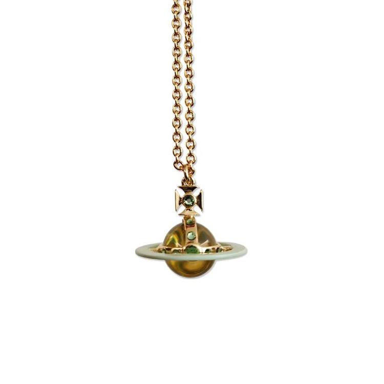Vivienne Westwood Tiny Original Orb Saturn Orbital Brass Necklace Unisex necklace Light-Green 6302039I02-02R824 Basic Packaging-Dust Bag+Box
Vivienne Westwood Tiny Original Orb Saturn Orbital Brass Necklace Unisex necklace Light-Green 6302039I02-02R824 Basic Packaging-Dust Bag+Box