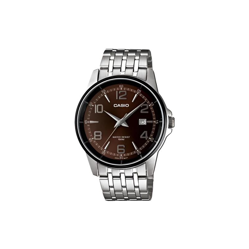 Casio 100 meters waterproof and versatile quartz movement stainless steel strap Japanese and Korean watch men s watch brown dial MTP-1344AD-5A2V
Casio 100 meters waterproof and versatile quartz movement stainless steel strap Japanese and Korean watch men s watch brown dial MTP-1344AD-5A2V