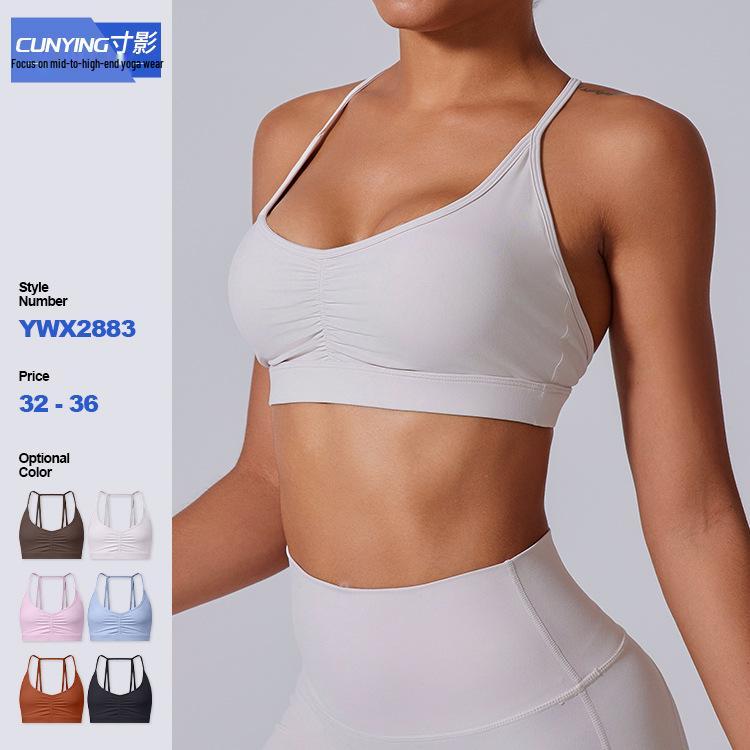 Cross-Border Halter Bra: Thin Straps, Ruched Front, Shaping, Stylish Back Design Large
Cross-Border Halter Bra: Thin Straps, Ruched Front, Shaping, Stylish Back Design Large