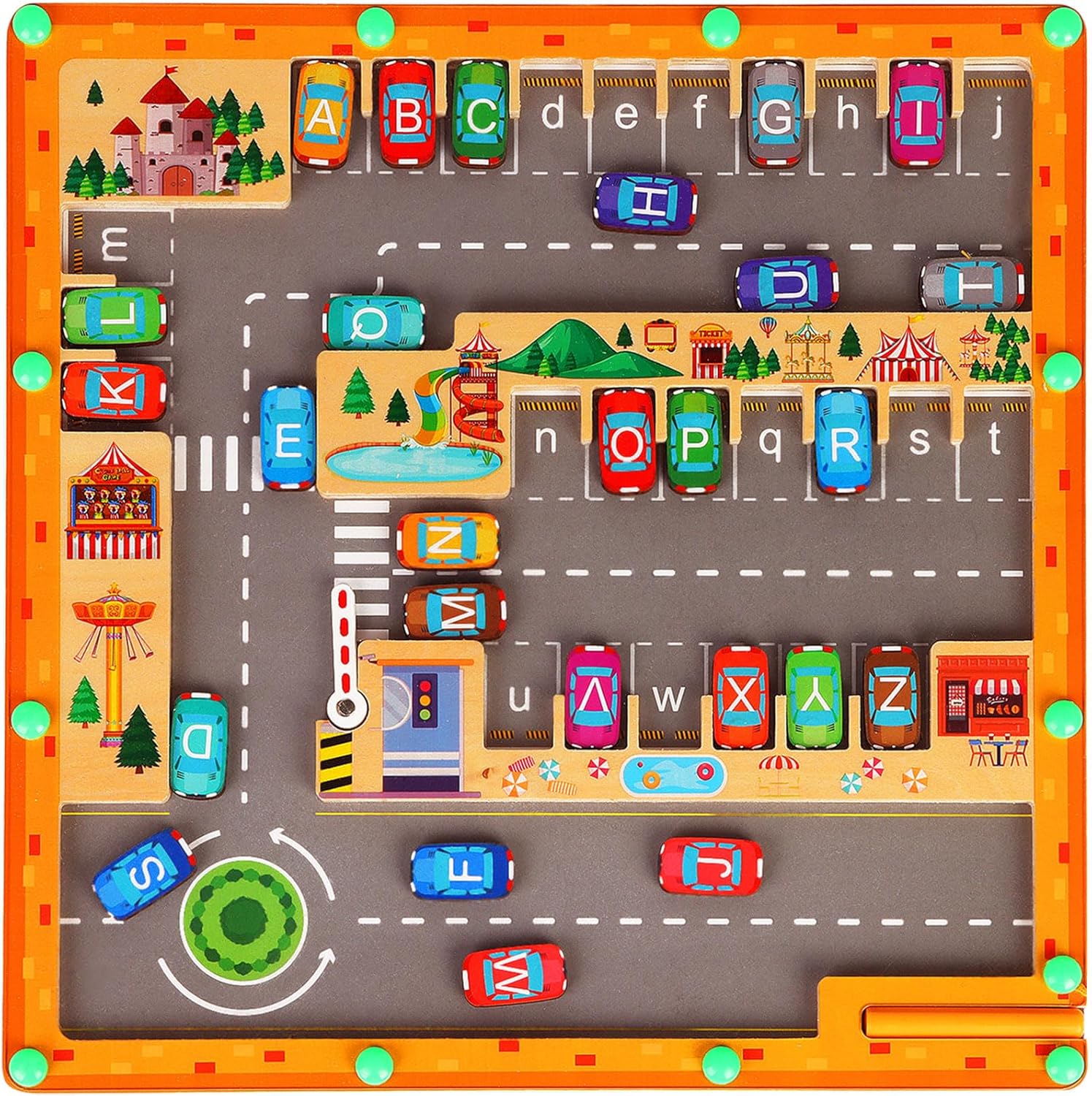 Montessori Magnetic Alphabet Maze Letter Puzzle Parking Lot Puzzles Children Preschool Gifts оранжевый
Montessori Magnetic Alphabet Maze Letter Puzzle Parking Lot Puzzles Children Preschool Gifts оранжевый