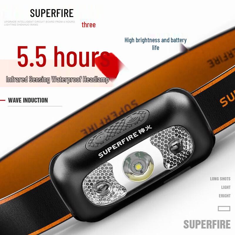 SupFire HL05 Lightweight Rechargeable Waterproof LED Headlamp
SupFire HL05 Lightweight Rechargeable Waterproof LED Headlamp