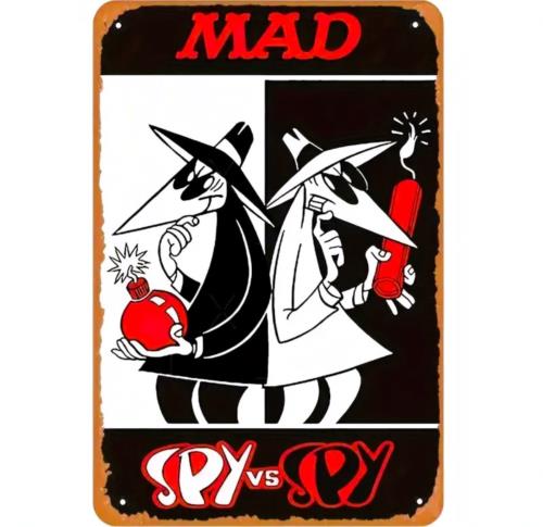 Vintage Style MAD Magazine Metal Sign V Wall Decor Retro Comic x Aluminum 20x30cm(7.8x11.8inch)
Vintage Style MAD Magazine Metal Sign V Wall Decor Retro Comic x Aluminum 20x30cm(7.8x11.8inch)