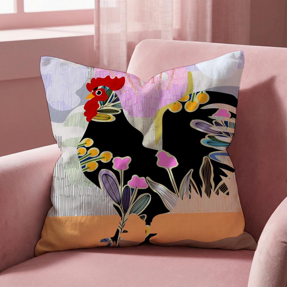 Rooster Doodle Art Cushion Cover Multi-Scene Pillow Cover for Home & Car - Reversible, Soft & Durable for Daily Use 30cmx30cm
Rooster Doodle Art Cushion Cover Multi-Scene Pillow Cover for Home & Car - Reversible, Soft & Durable for Daily Use 30cmx30cm