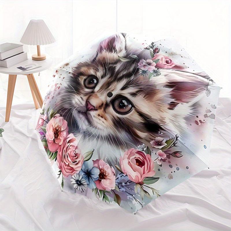1pc Appealing Kitten & Flower Automatic Opening and Closing Umbrella - Suitable for Various Occasions, Outdoor Activities, Lightweight and Durabl
1pc Appealing Kitten & Flower Automatic Opening and Closing Umbrella - Suitable for Various Occasions, Outdoor Activities, Lightweight and Durabl