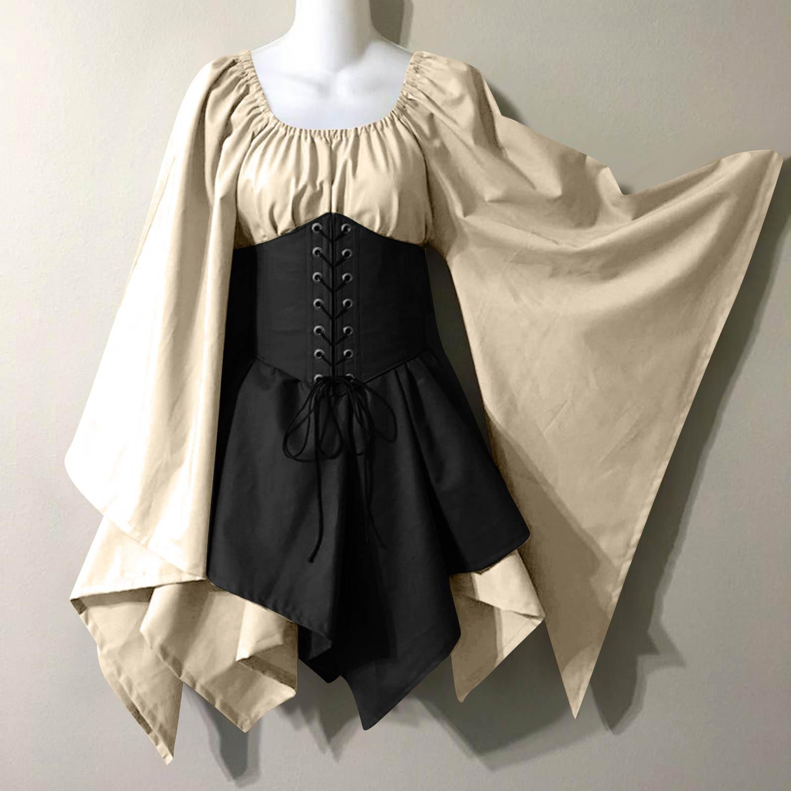 Женское модное винтажное платье с длинным рукавом, вечернее вечернее вечернее платье для косплея L бежевый
Женское модное винтажное платье с длинным рукавом, вечернее вечернее вечернее платье для косплея L бежевый