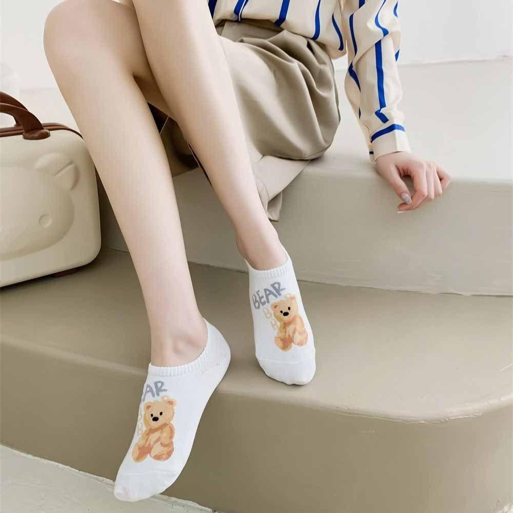 Sweat-absorbent Bear Print Socks Women Hosiery Korean Style Boat Socks Cotton Ankle Socks серый
Sweat-absorbent Bear Print Socks Women Hosiery Korean Style Boat Socks Cotton Ankle Socks серый