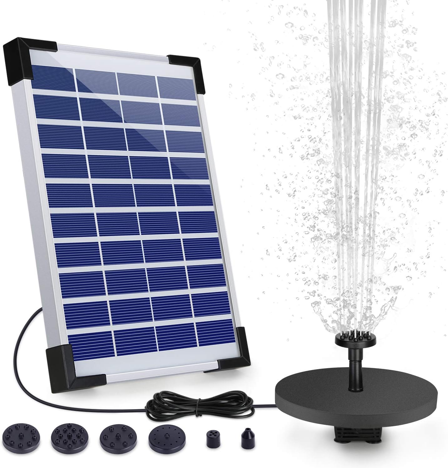 12W Solar Water Fountain DIY Solar Panel Pond Pump with Nozzles Sprays for Garden Decoration Bird Bath Fish Tank Pond Patio
12W Solar Water Fountain DIY Solar Panel Pond Pump with Nozzles Sprays for Garden Decoration Bird Bath Fish Tank Pond Patio
