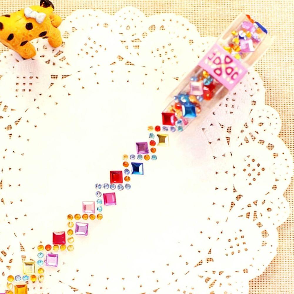 Plastic Diamond Decorative Tape Colorful Flower/Rhombus/Dot Sticker Fashion Album Journal Decoration YMY
Plastic Diamond Decorative Tape Colorful Flower/Rhombus/Dot Sticker Fashion Album Journal Decoration YMY