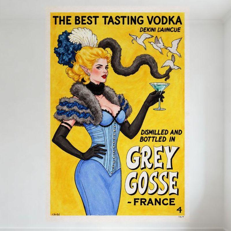 Vintage Grey Gosse Vodka Metal Tin Sign Retro Blonde Martini Glass Wall Decor for Bar Club Home Man Cave Art Decoration 20x30cm(7.8x11.8inch)
Vintage Grey Gosse Vodka Metal Tin Sign Retro Blonde Martini Glass Wall Decor for Bar Club Home Man Cave Art Decoration 20x30cm(7.8x11.8inch)