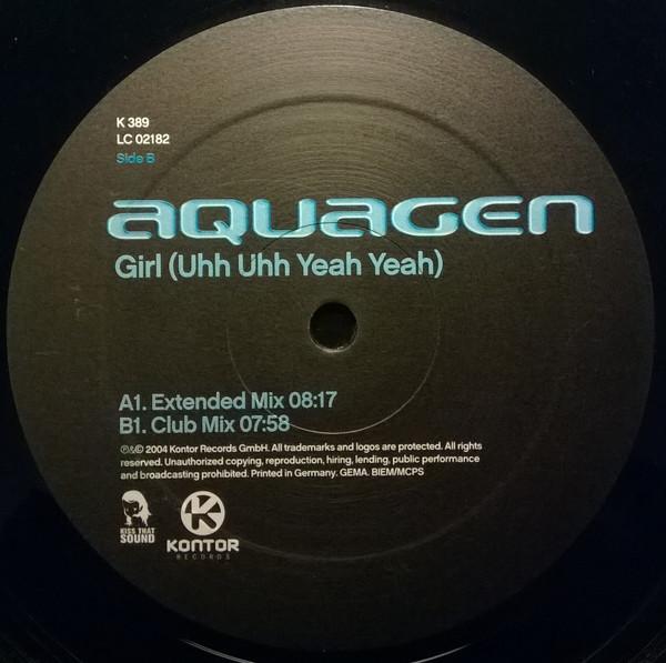 12inch Record AQUAGEN - Girl (Uhh Uhh Yeah Yeah) K389 Kontor Records 2004 Germany Dance & Electronica Used
12inch Record AQUAGEN - Girl (Uhh Uhh Yeah Yeah) K389 Kontor Records 2004 Germany Dance & Electronica Used