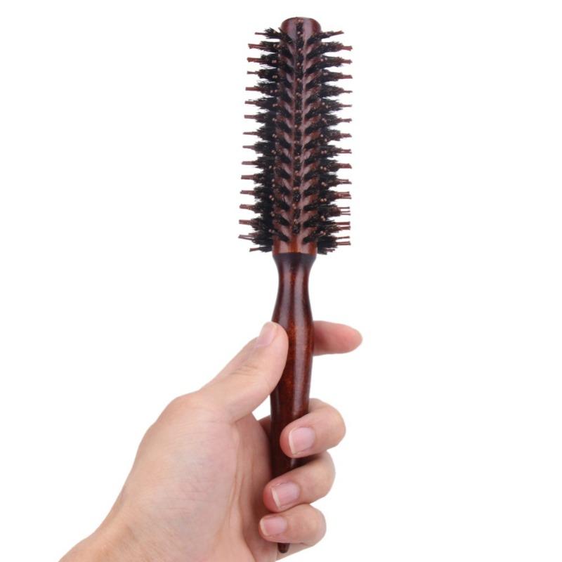 Roll Round Comb DIY Curly Hair Brushes Antistatic Wood Handle Round Brushes Hair Comb Curling Hairdressing Style Comb Hairbrush. Black
Roll Round Comb DIY Curly Hair Brushes Antistatic Wood Handle Round Brushes Hair Comb Curling Hairdressing Style Comb Hairbrush. Black