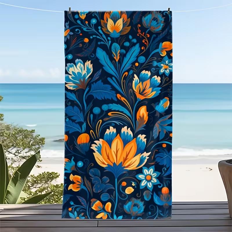 Boho Ethnic Floral Beach Towel Retro Colorful Botanical Folk Art Leaf Print Soft Absorbent Quick Dry Towel for Beach W40*H60(CM)
Boho Ethnic Floral Beach Towel Retro Colorful Botanical Folk Art Leaf Print Soft Absorbent Quick Dry Towel for Beach W40*H60(CM)