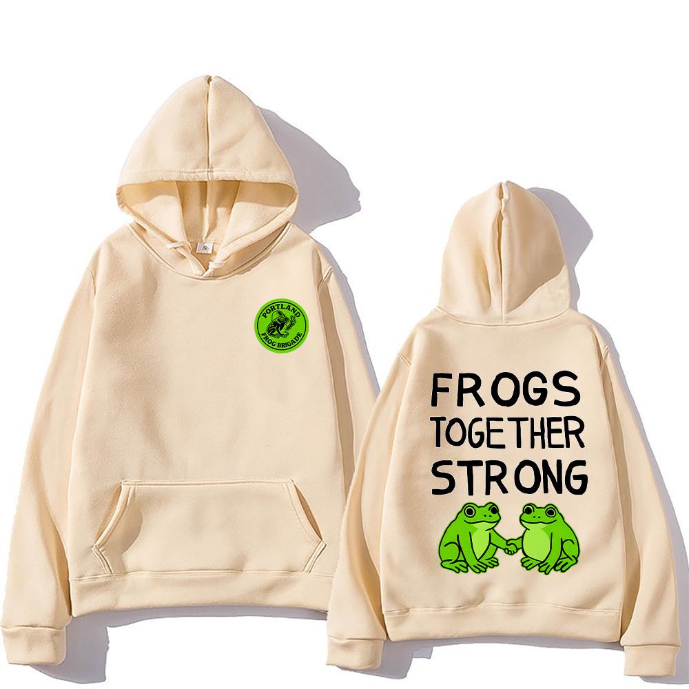 Portland Frog Hoodies Frogs Together Strong Graphic Pullovers Creative Cartoon Hoody Frogs Memes Long Sleeve Sweatshirts Unisex XXXL хаки
Portland Frog Hoodies Frogs Together Strong Graphic Pullovers Creative Cartoon Hoody Frogs Memes Long Sleeve Sweatshirts Unisex XXXL хаки