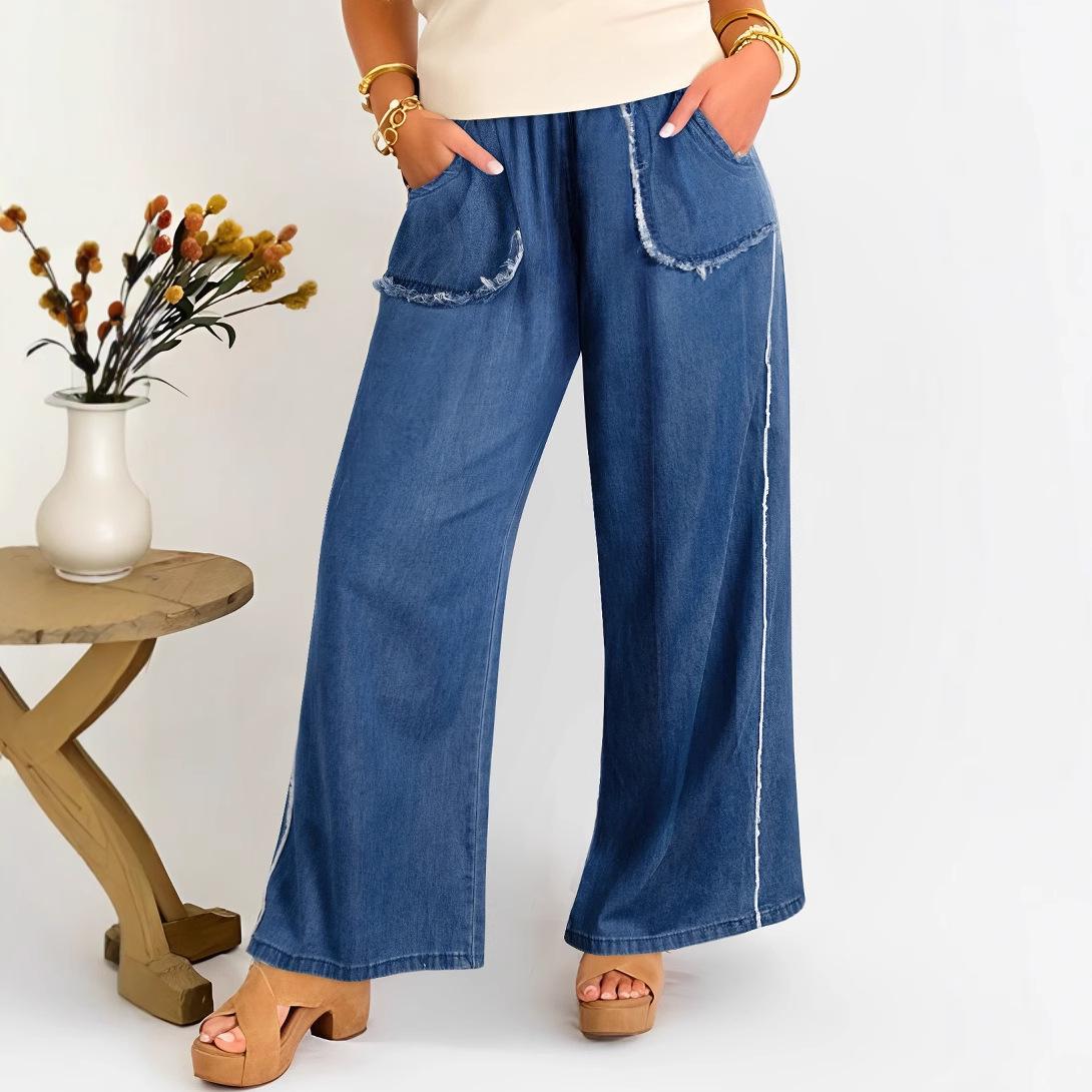 Shiying Autumn Plus Size Women s Washed Wide Leg Jeans - European & American Casual Style 3XL синій
Shiying Autumn Plus Size Women s Washed Wide Leg Jeans - European & American Casual Style 3XL синій