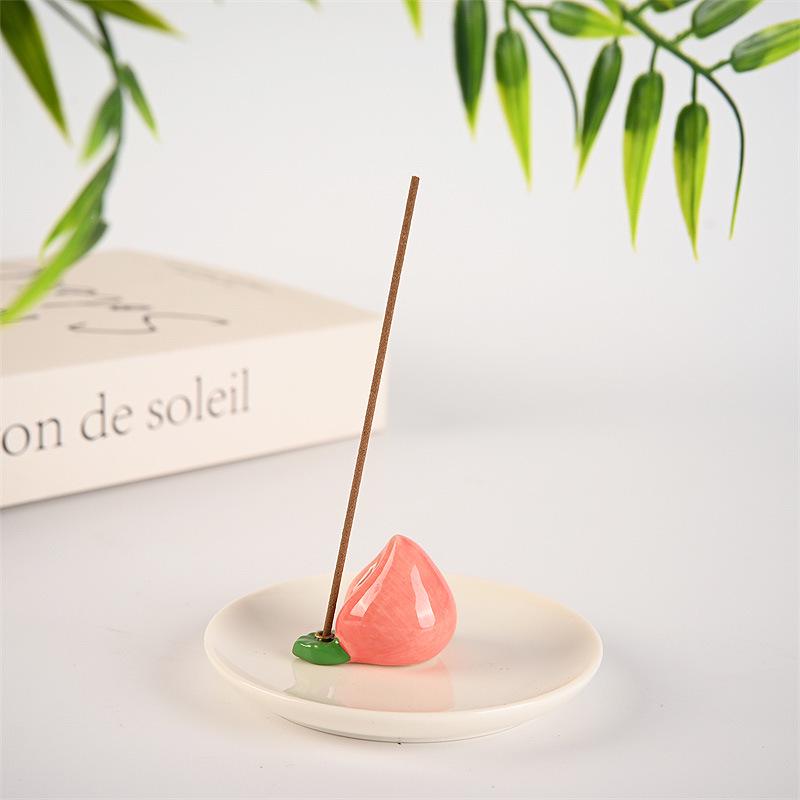 Ceramic Fruit Incense Holder - Pear, Peach & Persimmon Shapes, Modern Minimalist Style, Creative Home Decor & Gift
Ceramic Fruit Incense Holder - Pear, Peach & Persimmon Shapes, Modern Minimalist Style, Creative Home Decor & Gift