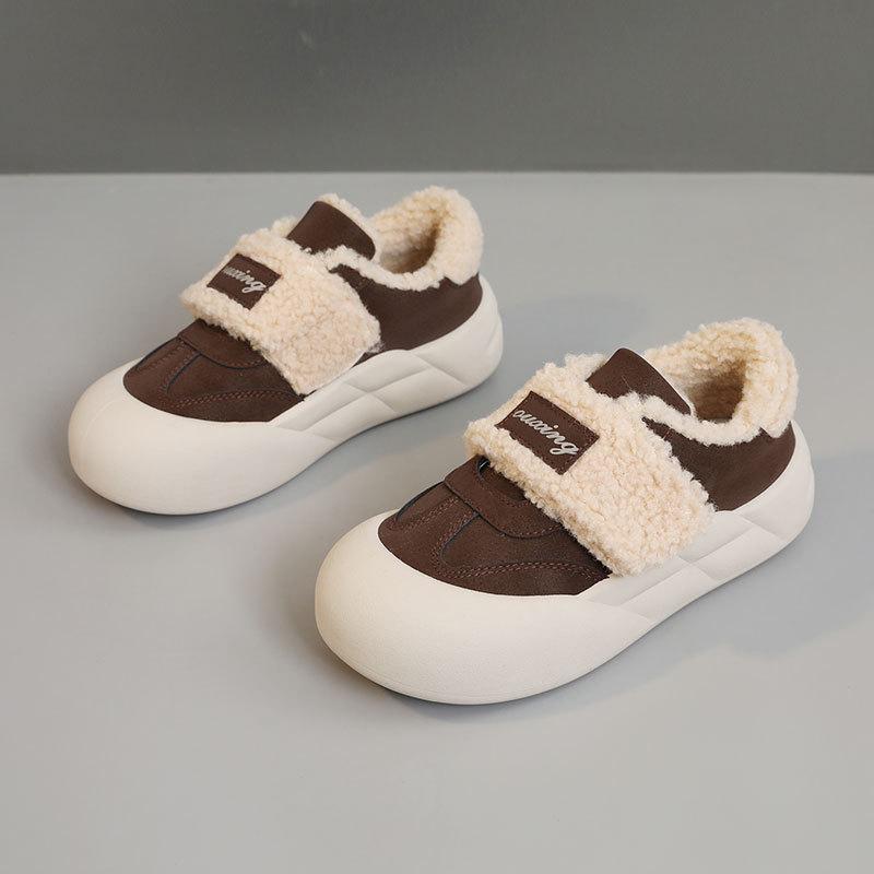 G new autumn and winter warm and velvet thick-soled color matching simple student casual heightening cotton shoes 40 темно-коричневого кольору
G new autumn and winter warm and velvet thick-soled color matching simple student casual heightening cotton shoes 40 темно-коричневого кольору