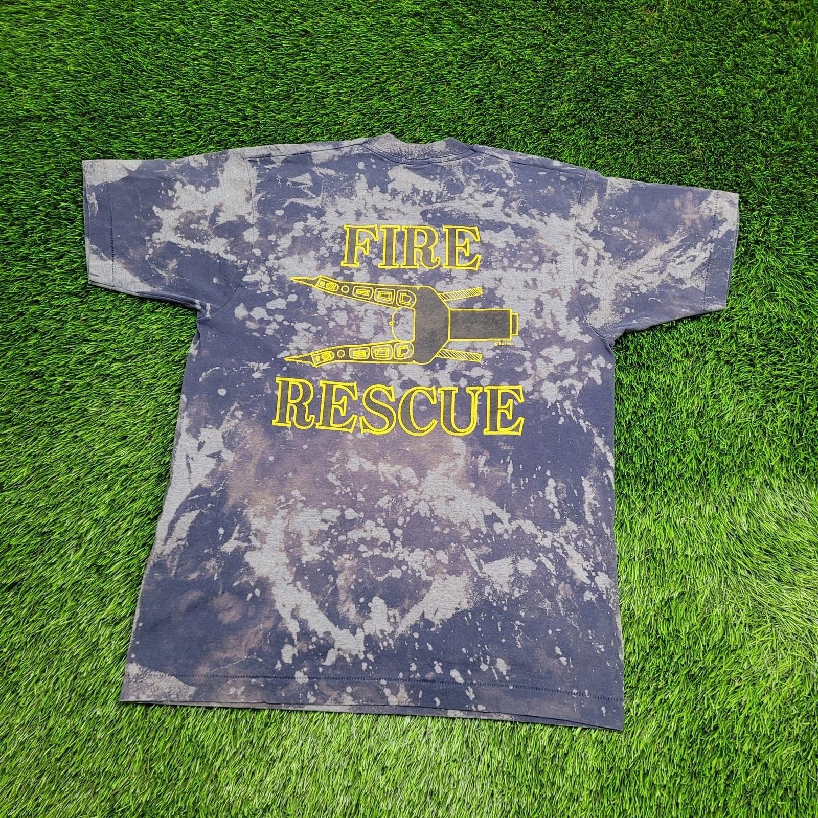 Vintage 1990 Fire Fighter Shirt Medium 20x27 Bleached Crop USA 2XL
Vintage 1990 Fire Fighter Shirt Medium 20x27 Bleached Crop USA 2XL