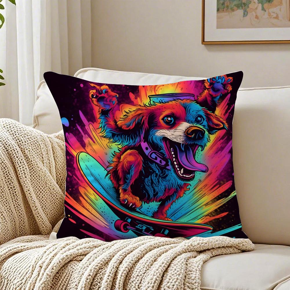Retro Style Trendy Artistic Dog Pattern Cushion Cover Pillowcase Antidustmite living Room Sofa Decor Cushion Room 30X30cm
Retro Style Trendy Artistic Dog Pattern Cushion Cover Pillowcase Antidustmite living Room Sofa Decor Cushion Room 30X30cm