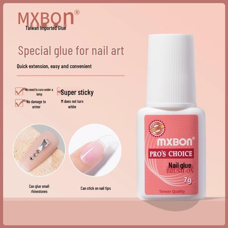 MXBON 7g Quick-Drying Jewelry & Nail Art Glue with Brush for Diamonds, Nail Tips, and False Nails
MXBON 7g Quick-Drying Jewelry & Nail Art Glue with Brush for Diamonds, Nail Tips, and False Nails