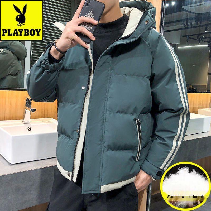 Playboy 2025 Men s Korean-Style Hooded Cotton-Padded Winter Jacket L 121-143 lbs
Playboy 2025 Men s Korean-Style Hooded Cotton-Padded Winter Jacket L 121-143 lbs