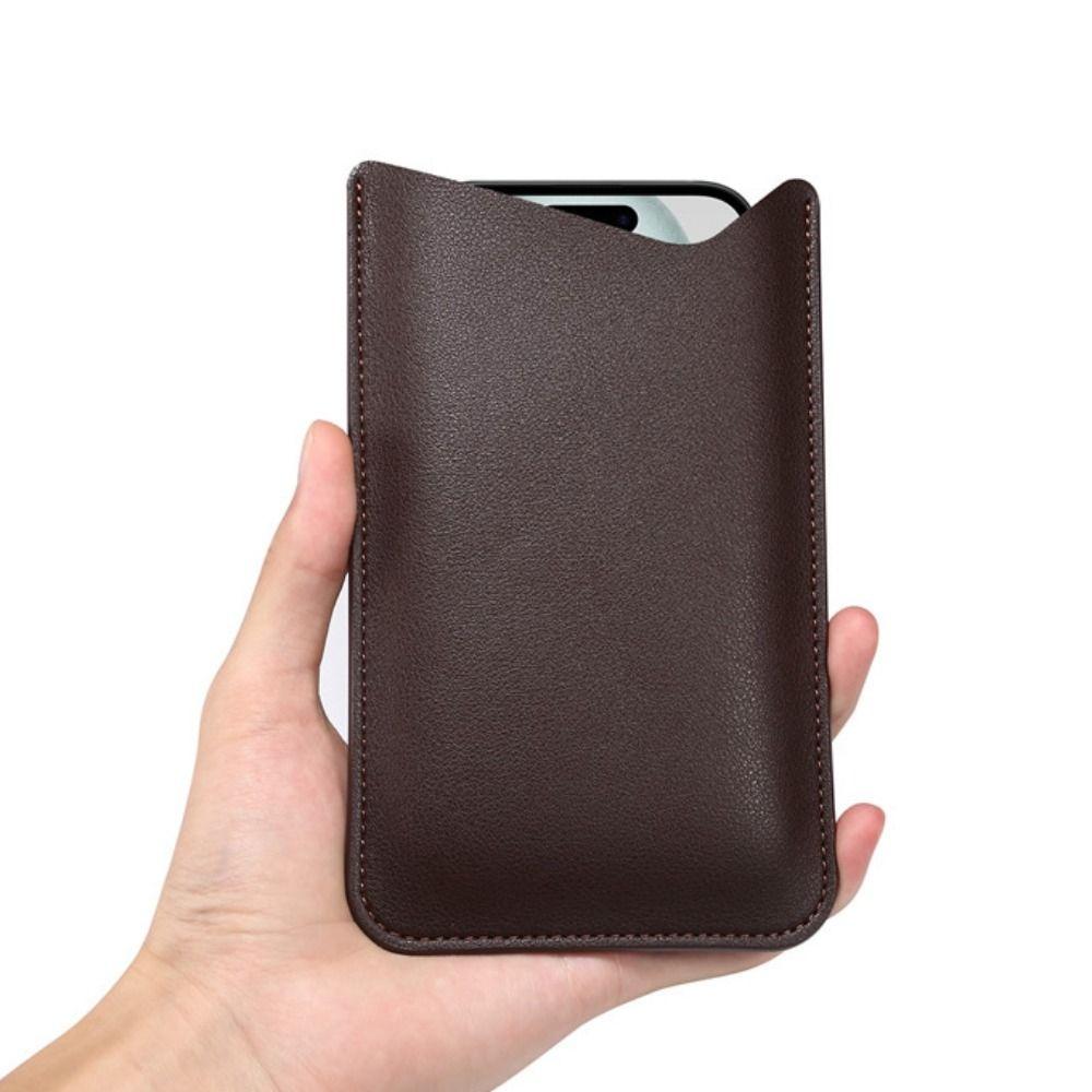 Leather Case Phone Protective Pouch Lightweight Mobile Phone Pouch Mobile Phone Accessories for 4.8-6.1 in чорний
Leather Case Phone Protective Pouch Lightweight Mobile Phone Pouch Mobile Phone Accessories for 4.8-6.1 in чорний