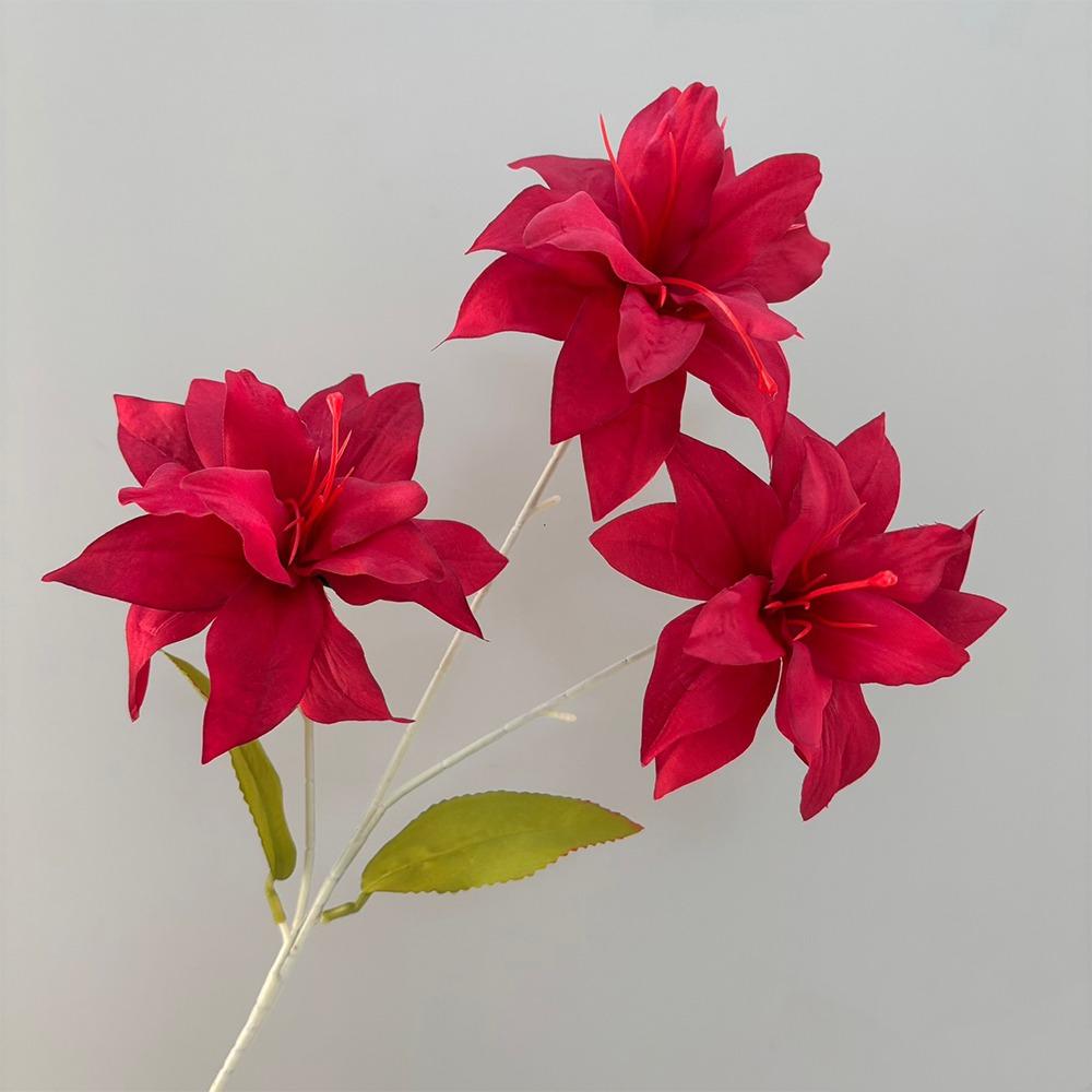 3 Heads Artificial Flower Branch Green Plants Real Touch Lilium Brownii Flower Realistic Handmade Silk Flower Branch червоний
3 Heads Artificial Flower Branch Green Plants Real Touch Lilium Brownii Flower Realistic Handmade Silk Flower Branch червоний